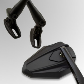 Verkleidungsspiegel "HERO" | ALU/ABS | schwarz | V , 282619-V  KTM / 250 EXC SIX DAYS / 250 EXC / 2014 / OFFROAD / ENDURO , 282619-V
