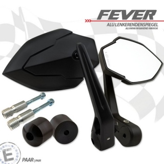 Lenkerendenspiegel "FEVER" | schwarz | M12 BMW , 282625-M12  KTM / 250 EXC FACTORY EDITION / 250 EXC / 2015 / OFFROAD / ENDURO , 282625-M12