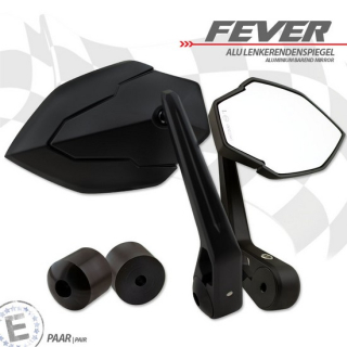 Lenkerendenspiegel "FEVER" | schwarz | M6 Uni , 282625-M6  KTM / 250 EXC E-STARTER / 250 EXC / 2010 / OFFROAD / ENDURO , 282625-M6