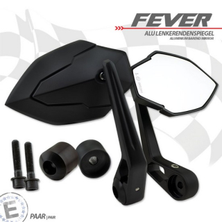 Lenkerendenspiegel "FEVER" | schwarz | M8 Kawasaki , 282625-M8  KTM / 250 EXC TPI / 250 EXC / 2020 / OFFROAD / ENDURO , 282625-M8