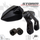 Lenkerendenspiegel "STORM" | schwarz | M6 Uni ,...