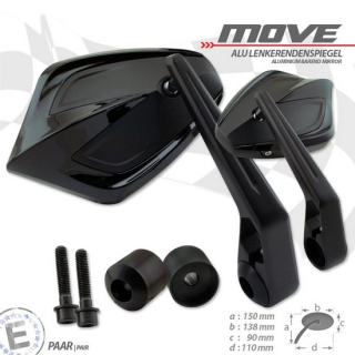 Lenkerendenspiegel "MOVE" | M8 Kawasaki | schwarz , 282901-1-M8  KTM / 350 EXC-F / 350 EXC-F / 2023 / OFFROAD / ENDURO , 282901-1-M8