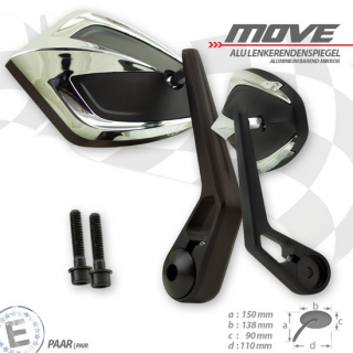 Lenkerendenspiegel "MOVE" | M8 Kawasaki | chrom , 282901-2-M8  KTM / 350 EXC-F FACTORY EDITION / 350 EXC-F / 2023 / OFFROAD / ENDURO , 282901-2-M8
