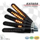 LED-Blinker "KATANA" | SEQ | Alu | schwarz ,...