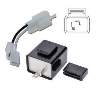 Blinkrelais | 12V | 1-100W | 2P | Adapter | LED , 286035-SET  KTM / 500 EXC-F / 500 EXC-F / 2022 / OFFROAD / ENDURO , 286035-SET