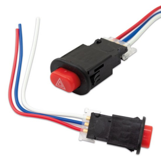 Warnblinkschalter | Oval | 3 Kabel 10cm | ABS , 286551  KTM / 300 EXC / 300 EXC / 2016 / OFFROAD / ENDURO , 286551