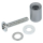 SHIMANO SATZ (L) f. Bremsschuhe M. R-UNTERLEGSCHEIBE BR-CX50 Y-8K598050