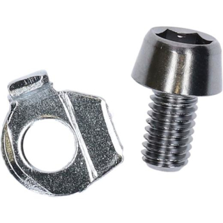 SHIMANO Kabelbefestigungsschraube RD-M592 M5 x 18 mm inkl. Gegenplatte Y-5X798010