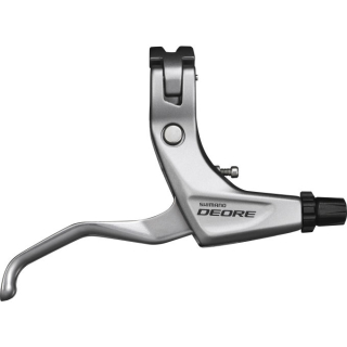 SHIMANO Bremshebel DEORE Trekking BL-T611, rechts, I-Spec B, Silber, ca. 106 g E-BLT611RS