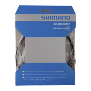 SHIMANO Bremsleitung SM-BH59-JK, 1.000 mm, Schwarz, Gerade - Gerade, 1x Bremsleitung, 2x E-SMBH59JKL100