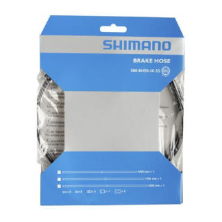 SHIMANO Bremsleitung SM-BH59-JK-SS, 1.000 mm, Schwarz, Gerade - Gerade, 1x Bremsleitung, I-SMBH59JKSSL100