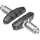 SHIMANO Bremsschuh R50T2 für BR-CX50, Schraube und U-Scheiben in Größe L, 1 Paar Y-8K598020