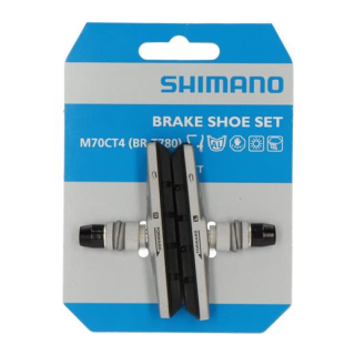 SHIMANO Bremsschuh M70CT4 Cartridge für BR-T670, Für Alufelge, Silber, 1 Paar Y-8W798010