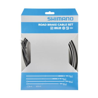 SHIMANO 1 Set Schwarz Bremszug-Set Zug 1x 1.000 mm/1x 2.050 mm, Hülle 1x 800 mm/1x 1.400 Y-80098011