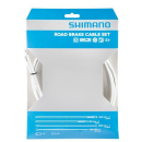 SHIMANO 1 Set Weiß Bremszug-Set Zug 1x 1.000 mm/1x 2.050 mm, Hülle 1x 800 mm/1x 1.400 mm Y-80098012