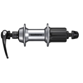 SHIMANO Hinterradnabe Road FH-RS400 10/11-fach, 36 Loch, Schnellspanner 163 mm, 130 mm, E-FHRS400AYAS