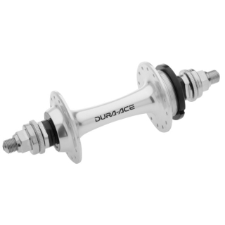 SHIMANO Hinterradnabe DURA-ACE TRACK HB-7710, 32 Loch, Vollachse m. Muttern, 120 mm, Sil I-HB7710BRSO