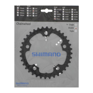 SHIMANO Kettenblätter Road FC-CX50, 36 Zähne, 110 mm, Schwarz, Aluminium Y-1MS36010