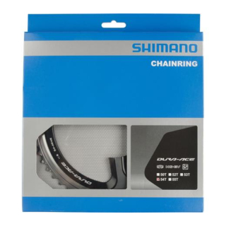 SHIMANO Kettenblätter DURA-ACE FC-9000, 54 Zähne (ME), 110 mm, Silber/Schwarz, Aluminium Y-1N298130