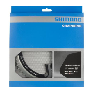 SHIMANO Kettenblätter DURA-ACE FC-9000, 55 Zähne (ME), 110 mm, Silber/Schwarz, Aluminium Y-1N298140