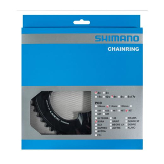 SHIMANO Kettenblätter FC-R3000, 50 Zähne, 110 mm, Schwarz, Aluminium/Resin Y-1VC98010