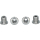 SHIMANO Kettenblattschrauben innen M8x8.5 mm für FC-M540 (4 Satz) Y-1FM98030