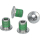 SHIMANO Kettenblattschrauben innen M8x8.5 mm  (4Stk.) Y-1LV98060