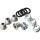 SHIMANO Kettenblattschraube ZEE FC-M640 Innensechsrund M8x 8,5 mm 4x Schraube & Mutter Y-1NG98050