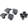SHIMANO Kettenblattschraube FC-6800 4 Stück Y-1P498090