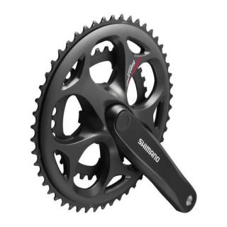 SHIMANO Kurbelgarnitur TOURNEY FC-A070 7/8-fach Kompakt170 mm50-34 Z.Schwarz110 mm (Kett E-FCA070C04C