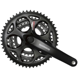 SHIMANO Kurbelgarnitur TOURNEY FC-A073 7/8-fach170 mm50-39-30 Z.Schwarz113 mm (Kettenlin E-FCA073C090C