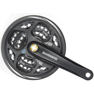 SHIMANO Kurbelgarnitur ALTUS MTB FC-M311 Vierkant 7/8-fach170 mm42-32-22 Z.Schwarz123 mm E-FCM311C222CL