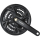 SHIMANO Kurbelgarnitur Trekking FC-M371 Vierkant 9-fach, 170 mm, 48-36-26 Z., Schwarz, 1 E-FCM371C866CL