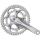SHIMANO Kurbelgarnitur Road FC-R345 2x9 Kompakt170 mm50-34 Z.Silber113 mm (Kettenlinie 4 E-FCR345C04XS