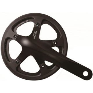 SHIMANO Kurbelgarnitur ALFINE FC-S501 mit Kettenschutz Außen170 mm45 Z.Schwarzinkl. SM-B E-FCS501CB5C1L