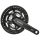 SHIMANO Kurbelgarnitur Trekking FC-T521 OCTALINK 3x10, 170 mm, 44-32-24 Z., Schwarz, 121 E-FCT521C424CL