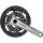 SHIMANO Kurbelgarnitur Trekking FC-T551 3x10, 175 mm, 44-32-24 Z., Silber, inkl. SM-BB52 E-FCT551E424CS