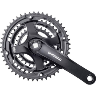 SHIMANO Kurbelgarnitur FC-TY501 Vierkant 6/7/8-fach170 mm48-38-28 Z.Schwarznicht enthalt E-FCTY501C888XLB