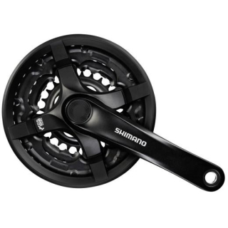 SHIMANO Kurbelgarnitur FC-TY501 Vierkant 6/7/8-fach175 mm42-34-24 Z.Schwarznicht enthalt E-FCTY501E244CLB