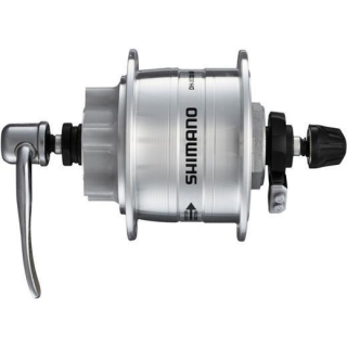 SHIMANO Nabendynamo DH-3D32 3 Watt 6-Loch, 36 Loch, Mutterntyp, 6-Loch, Silber E-DH3D32DSG