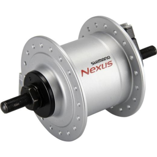 SHIMANO Nabendynamo NEXUS DH-C3000-1N 1,5 Watt für Felgenbremse, 36 Loch, Mutterntyp, Si E-DHC30001NDNS