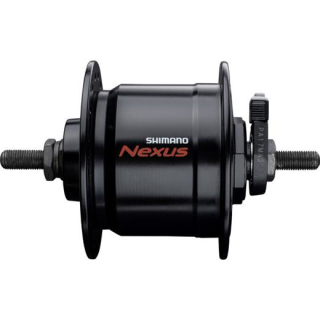 SHIMANO Nabendynamo NEXUS DH-C3000-3N 3 Watt für Felgenbremse, 36 Loch, Mutterntyp, Schw E-DHC30003NNALG