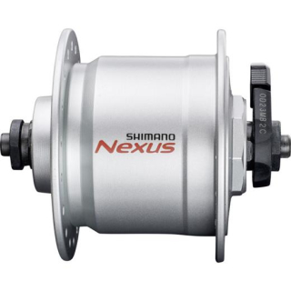 SHIMANO Nabendynamo NEXUS DH-C3000-3N 3 Watt für Felgenbremse, 36 Loch, Schnellspanner, E-DHC30003NQAASG