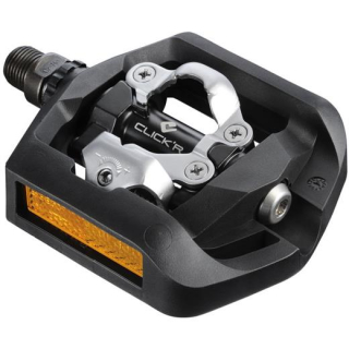 SHIMANO Click`R Pedal PD-T421, Click`R (SPD), SM-SH56, Integriert, Schwarz E-PDT421