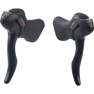 SHIMANO Schalthebel / Bremshebel TOURNEY Road ST-A073, Paar, 3x7-fach, Schwarz, inkl. Zug und E-STA073PACX1