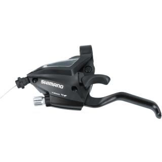 SHIMANO Schalthebel / Bremshebel ST-EF500-2, links, 3-fach, Schwarz, 2 Finger, inkl. Zug E-STEF5002LSBL