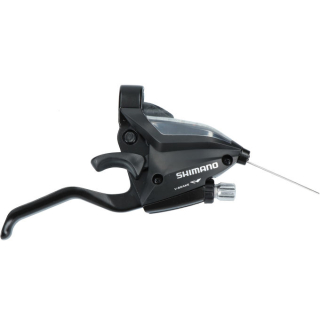 SHIMANO Schalthebel / Bremshebel ST-EF500-2, rechts, 7-fach, Schwarz, 2 Finger, inkl. Zug E-STEF5002RV7AL
