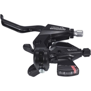 SHIMANO Schalthebel / Bremshebel ST-M310 2 Finger, rechts, 8-fach, Schwarz, 2 Finger, inkl. Zu E-STM3102R8ALT