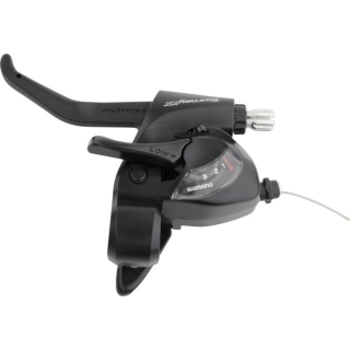 SHIMANO Schalthebel / Bremshebel TOURNEY TX ST-TX800, links, 3-fach, Schwarz, 2 Finger, inkl. E-STTX800LBL