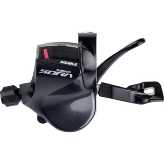 SHIMANO Schalthebel SORA SL-R3000 für flache Lenker, Links, 2-fach, Schelle, Schwarz E-SLR3000LB